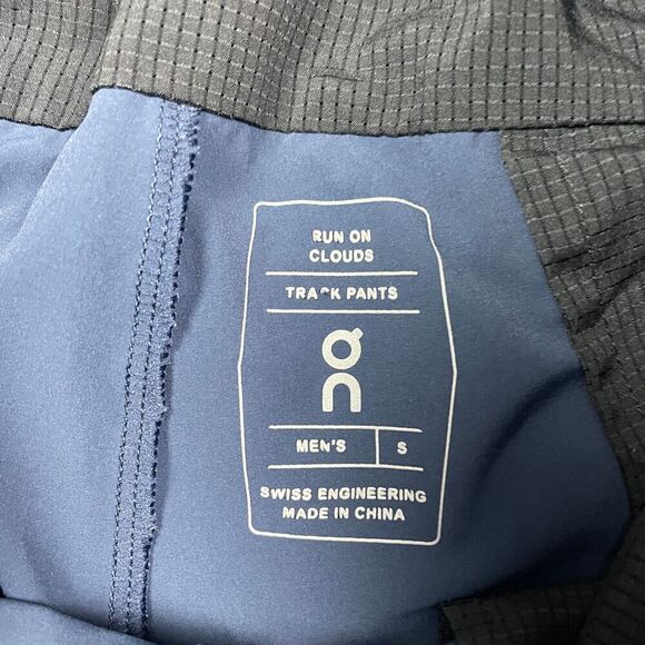 On Cloud Pants Mens Small Blue Running Track Zip Ankle Training Active - Picture 4 of 13